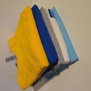 5 Gildan Heavy Cotton 2XL T-Shirt Bundle